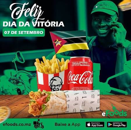 Refeição de fast-food apresentada em Maputo